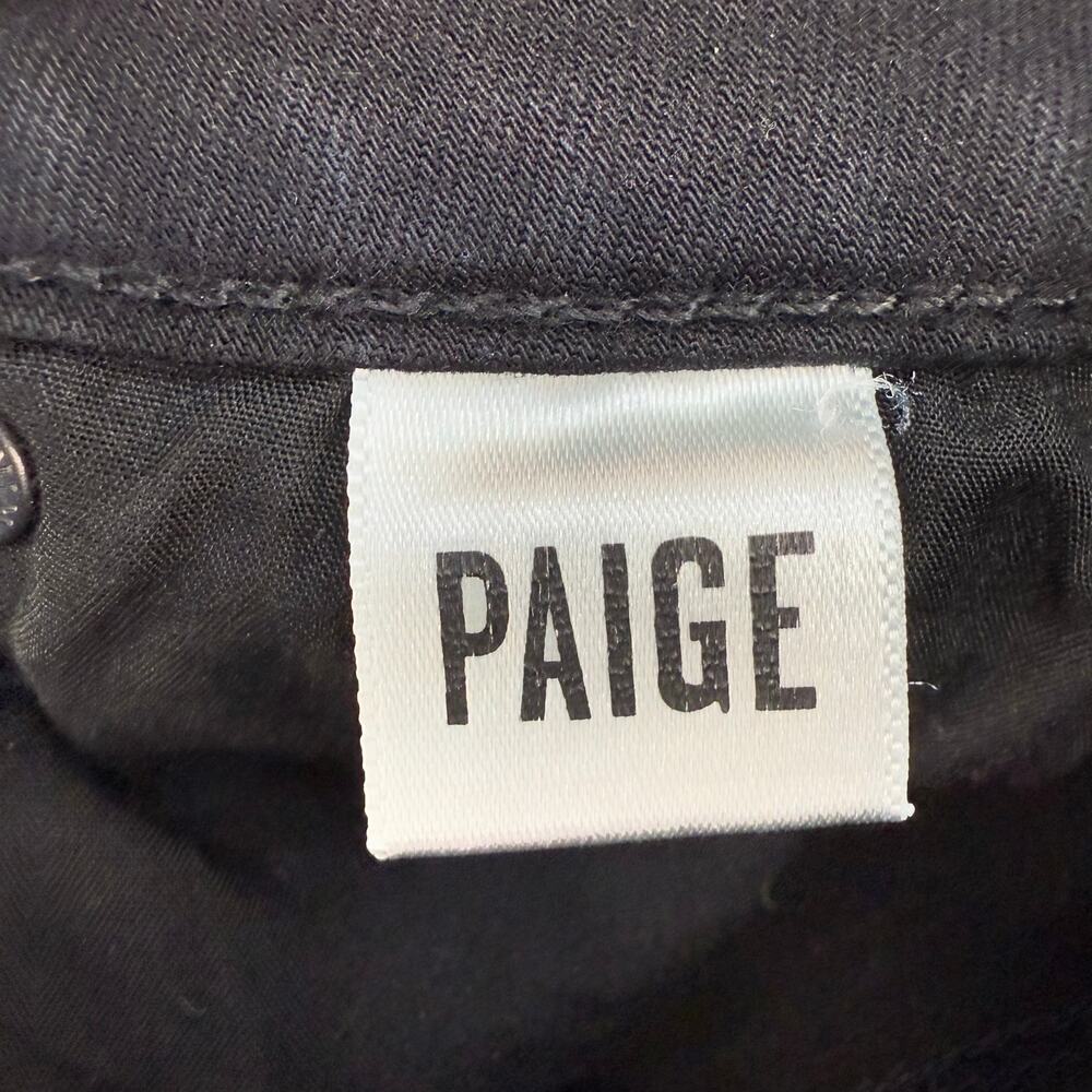 Paige Jeans Women's 24 (0) Black Verdugo Ultra Skinny Preppy Normcore Skater - Picture 7 of 16